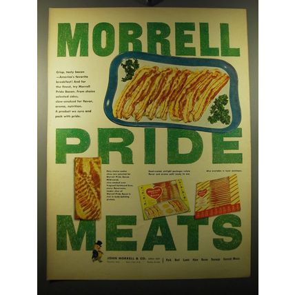 1950 Morrell Pride Meats Ad - Morrell Pride Meats