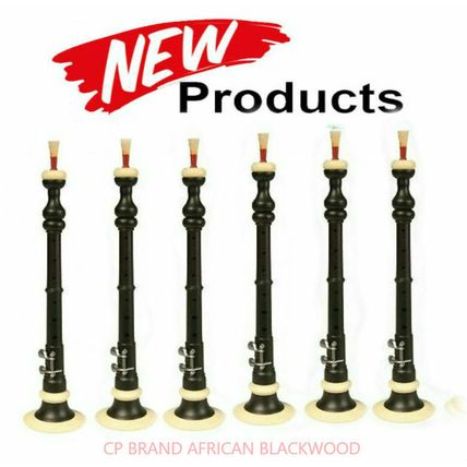 CP Brand New BOMBARD OBOE Black African Wood Flute Chanter With Hard Carry Case