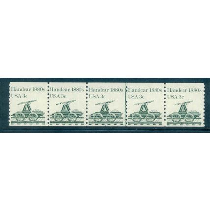 1898 3c Handcar Fine MNH Dry Gum PNC 2/5 V0037
