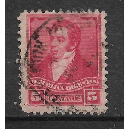 ARGENTINA REP 1892 5c RED RIVADAVIA SG 146 FINE USED#