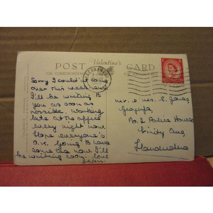 ABERGLASLYN PASS, SNOWDONIA. used vintage postcard by Valentine 1960 pm #