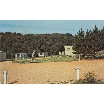 Milford On Sea Caravan Hampshire Camping Park Old Postcard