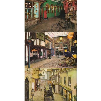 Saddler + Hotel Castle Museum York Yorkshire Rare 1970s 3x Mint Postcard Bundle