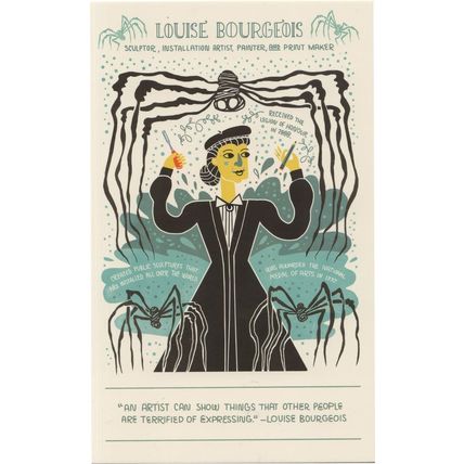 Louise Bourgeois French American Sculptor Artist Printer Postcard