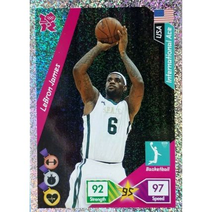 LEBRON JAMES - Panini Adrenalyn XL London 2012 BASKETBALL 279 Glitter Foil