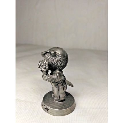 "Report Card Day" Figurine Bear - Fine Pewter AVON 1984 - Fast Free Shipping!