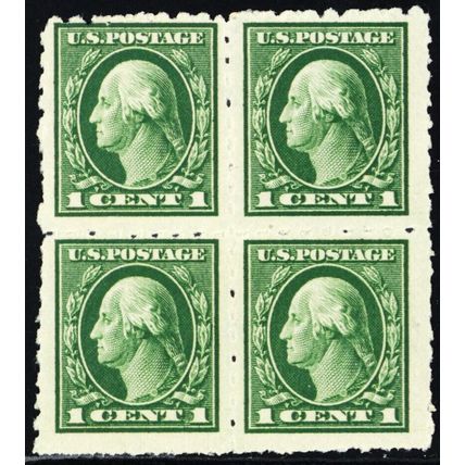 408 Var, Mint NH Kansas City Roulette Block - RARE - Stuart Katz