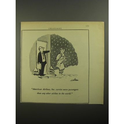 1956 American Airlines Ad - Snowstorm