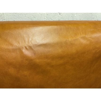 Italian Full Whole Leather Cow Hide Colour Biscotti Distressed Aniline