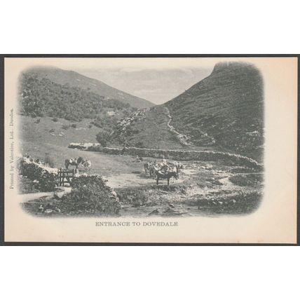 Entrance to Dovedale, Derbyshire, c.1902 - Valentine's Postcard