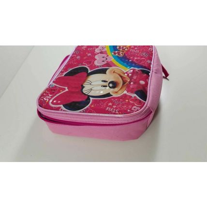 pink Minnie mouse lunch bag butterflies heart sparkles disney fun school gift