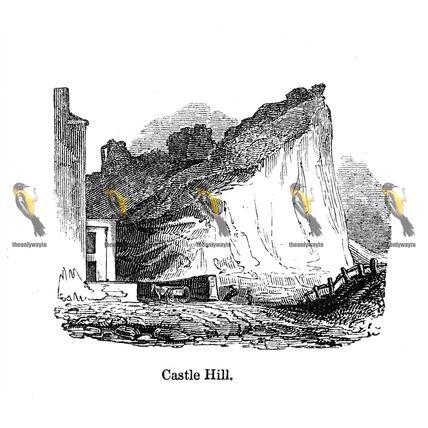 Castle Hill, Hastings, Sussex, England, 1840, MODERN REPRODUCTION