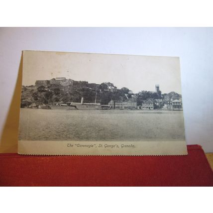 'CAVENAGIE' SHIP, ST. GEORGE'S, GRENADA, WEST INDIES, unused antique postcard =