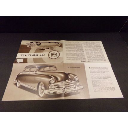 The 1949 Kaiser Sales Brochure Special DeLuxe