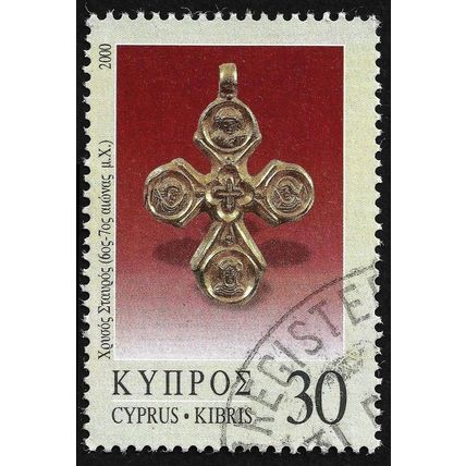 CYPRUS 2000 Jewelry 30c Sc#949 USED @C094