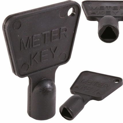 BLACK METER BOX KEY Gas Electricity Water Service Utility Reading Cabinet Spare