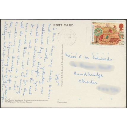 Ruthin Mediaeval Society, Ruthin Castle, Denbighshire, 1985 -ETW Dennis Postcard