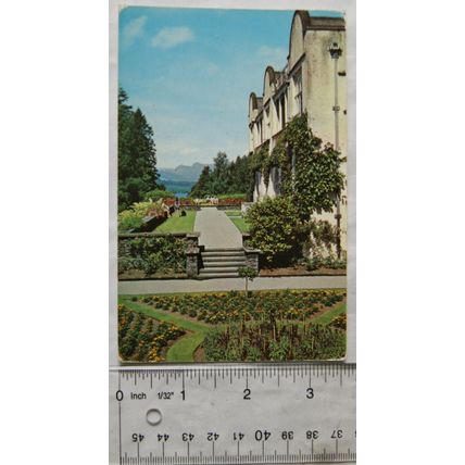 1970 postcard Brockhole, Lake District National Park Centre Terrace