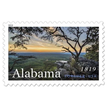 Alabama Statehood Pane of 20 Current Rate Postage Stamps Scott 5360