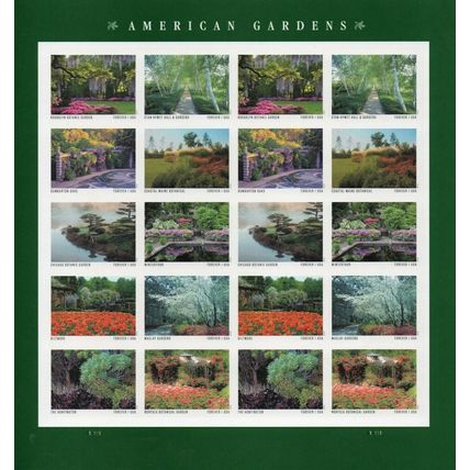 American Gardens Full Sealed Pad of 100 Sheets (2000 Stamps) Scott 5470