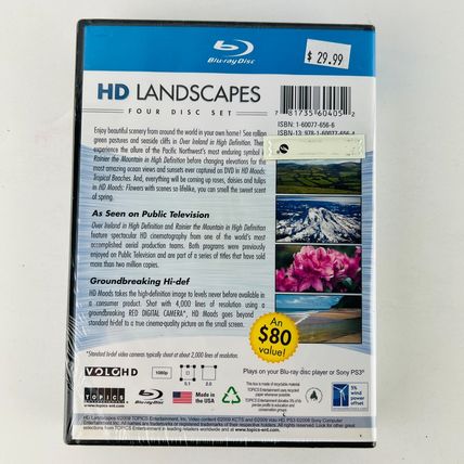 HD Landscapes 4 Disc Set Blu-Ray Set New Sealed HD Moods