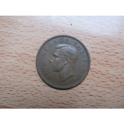 New Zealand 1952 1d Penny Coin