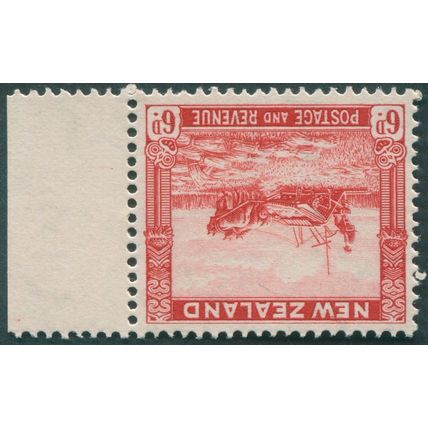 New Zealand 1936 6d scarlet Perf 13½x14 Wmk inverted SG585aw MNH