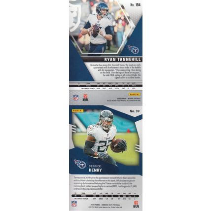 RYAN TANNEHILL & DERRICK HENRY AUTOGRAPH 2020 TENNESSEE TITANS ALL-PRO BACKFIELD