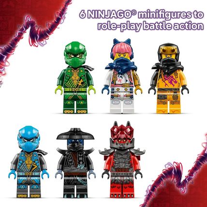 LEGO NINJAGO Thunderfang Dragon of Chaos Building Toy for Kids Ages 8+ - Dragon