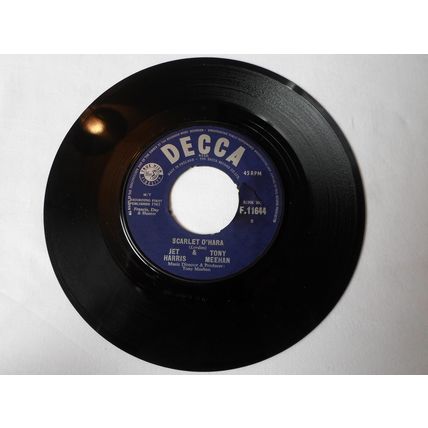 7" 1965. JET HARRIS & TONY O'HARA.DECCA , F 11544.HULLY GULLY .VERY GOOD PLUS.