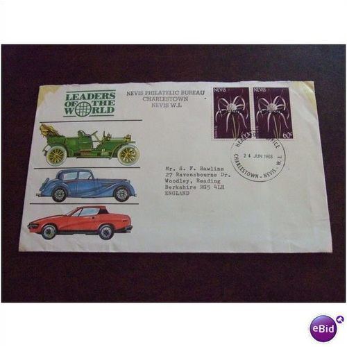 1985 Nevis Official Spider-lily flower 60c stamps