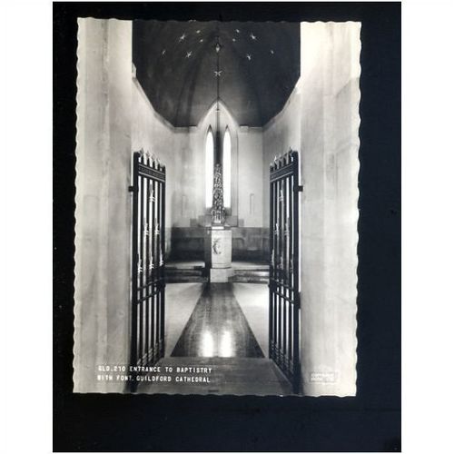 Surrey GUILDFORD CATHEDRAL Baptistry Entrance Postcard by Frith (GLD.210)