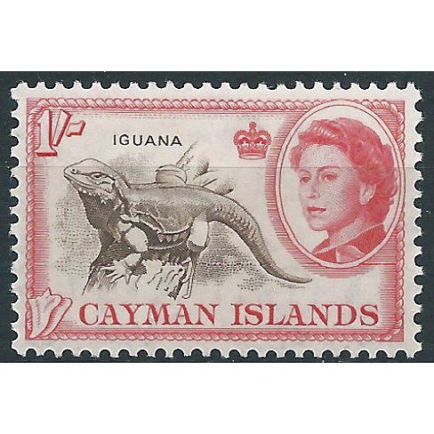Cayman Islands 1962 SG174 1/- Sepia & Rose-Red Mounted MInt . . ..