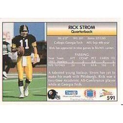 1992 Pacific Football Rick Strom #591 RC