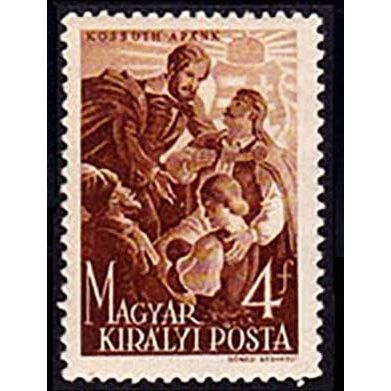 Hungary 1944 Kossuth & Family 4f MH Stamp