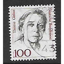 GERMANY 1986 100pf THERESE GIEHSE ACTRESS SG 2157 FINE USED
