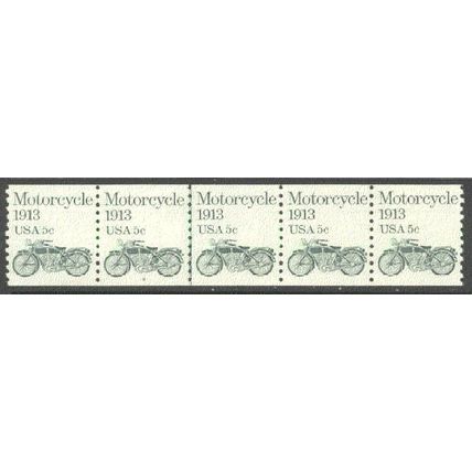 1899 5c Motorcycle Fine MNH Dry Gum PNC 2/4+1 V0211