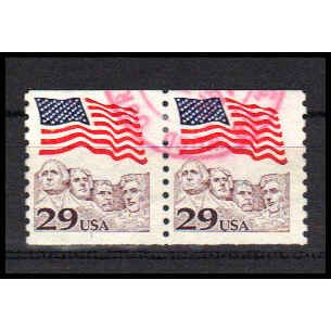 Used 2523 29c U.S. Flag Fine CNP Left 1 PA1216