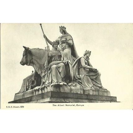 LONDON Albert Memorial Europe Postcard (Stuart 870)