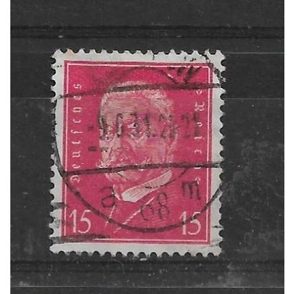 Germany.SG432 15pf Pres van Hindenburg (Red).Fine Used.Nov21