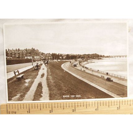 vintage postcard - Rhos on Sea