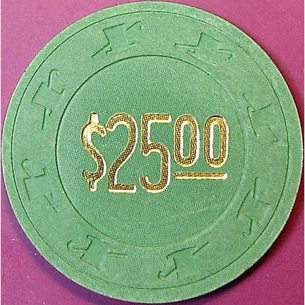 MEL Card Room. $25 Vintage Casino Chip. San Rafael, CA. Q26.