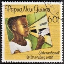 PAPUA NEW GUINEA, 1989 60t Letter Writing Week, SG 591 (Scott #709), used