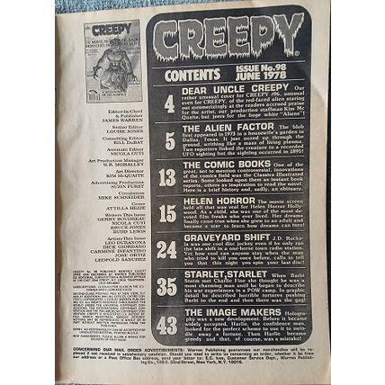 CREEPY #98, June 1978, Warren Comics