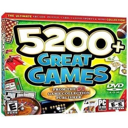 5200+ Great Games (PC-DVD, 2007) for Windows ME/XP - NEW DVD in SLEEVE