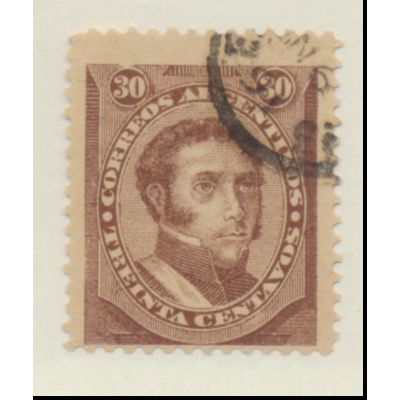 Argentina Stamp Scott #65, Used