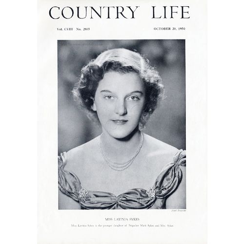 Miss Lavinia Sykes - Country Life Society Portrait October 20, 1950
