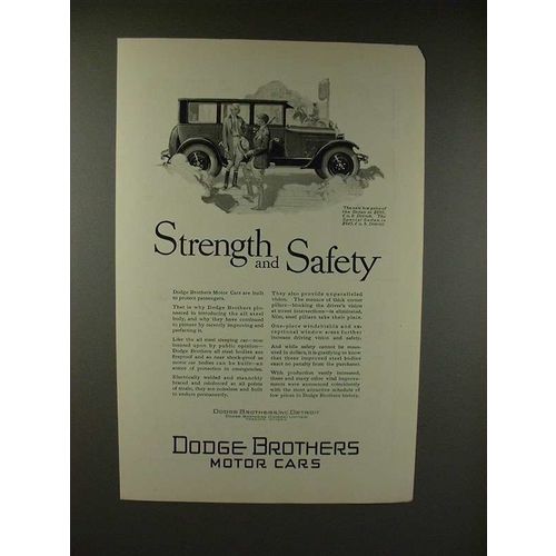 1926 Dodge Sedan Ad - Strength and Safety