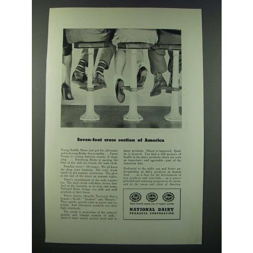 1948 National Dairy Products Corporation Ad - Seven-Foot Cross Section