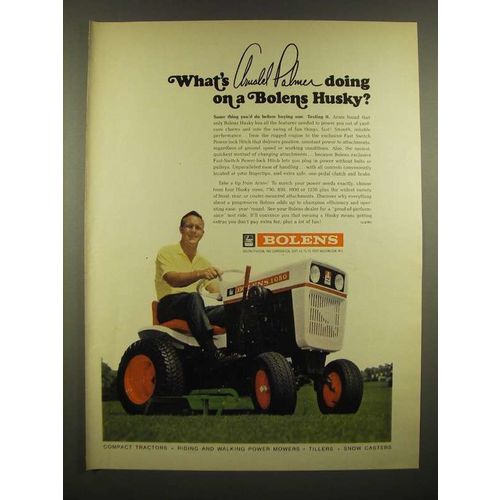 1967 Bolens 1050 Riding Mower Ad - Arnold Palmer